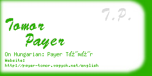 tomor payer business card